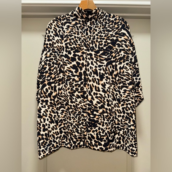 ZARA Animal Print Oversized Blouse size L - Picture 4 of 16